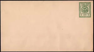 Canal Zone Scott # U8 Mint Postal Stationery Entire - 1 Cent Green Seal F-VF - Picture 1 of 1