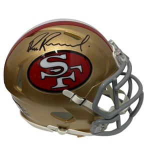 Bill Romanowski signierter San Francisco 49ers TB Mini Helm Beckett Wit BAS COA - Bild 1 von 3