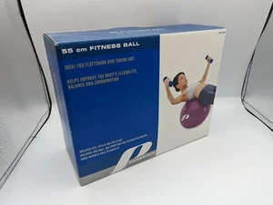 Prospirit 55cm Purple Fitness Ball Exercise Athletic  Air Pump & Plug Included - Picture 1 of 4