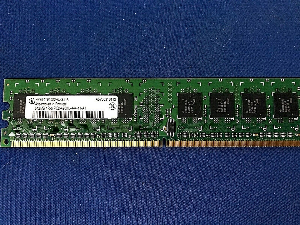 Infineon HYS64T64000HU-3.7-A 512MB DDR2-533 (PC2-4200) PC2-4200U RAM Memory  NEW - Image 1 of 3