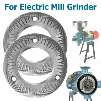 2 Pcs Sand Milling Sheets for 3000W Heavy Duty Electric Grain Mill Wet&Dry Mill - Image 1 of 4