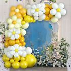 Yellow Arch Kit White Retro Hippie Boho DIY Daisy Balloon Garland  Birthday