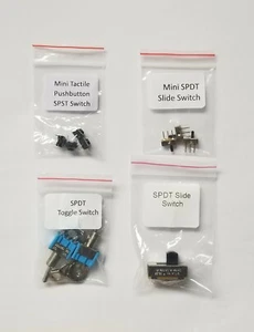 15pc Mixed Switch Kit- Toggle Switch, Push-Button Switch, Slide Switch (Mini/Lg) - Picture 1 of 10