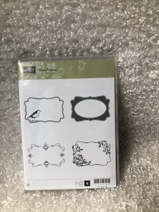 Stampin Up Cling Stamp Set FOUR FRAMES Stampin' Up! Craft Scrapbook Retired - Picture 1 of 3