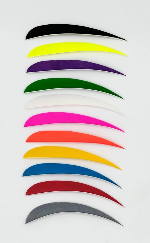 Trueflight Parabolic Cut Feathers - 5 Inch - Solid Colors - Image 1 of 1