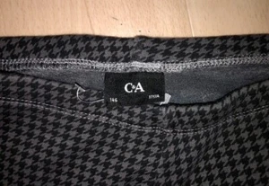 Jeggings Größe 134 / 140, 7 / 8 Länge, Hahnentritt Muster, Thermoleggings - Bild 1 von 3
