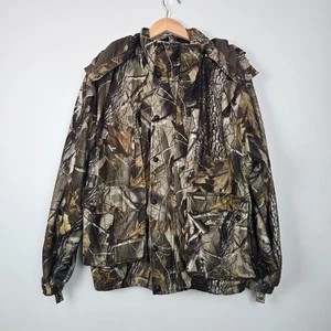 Remington Mens Camo Hunting Jacket Size L Thermalore Insulated Realtree Zip Hood - Picture 1 of 14