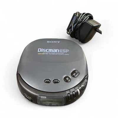Reproductor de CD Sony Discman D-247 vintage - funciona, funciona con pilas con cargador Foto 1 de 4