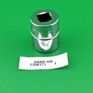 Snap On FSM171 3/8" Drive 6-Point Shallow 17mm Chrome Socket - Picture 1 of 7