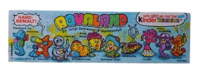 orig. Ü-Ei Beipackzettel BPZ Aqualand 1997 TOP alt rar - Bild 1 von 2