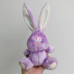 Vintage Russ Berrie Flopsy Purple Bunny Rabbit Plush Soft Toy - Picture 1 of 13