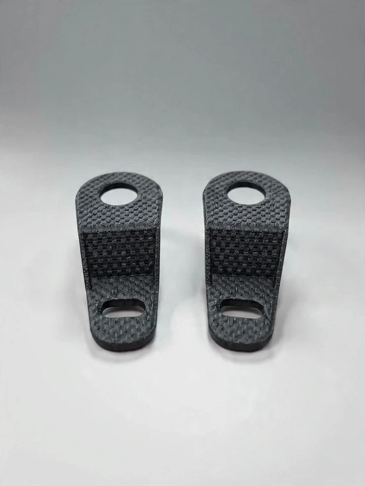 S13 Radiator Upper Mounts Pair – Carbon Fiber Nylon – Fits Nissan 240SX / 180SX - Image 1 of 4