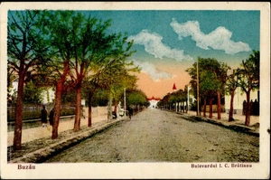 IMR02709 romania buzau i. c. bratianu boulevard street city - Picture 1 of 2