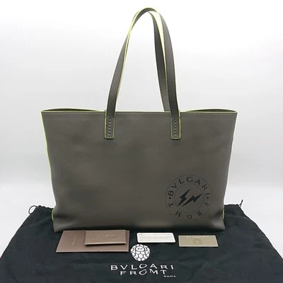 Bolso de Mano BVLGARI FRAGMENT Colaboración Gris Amarillo Neón Foto 1 de 4