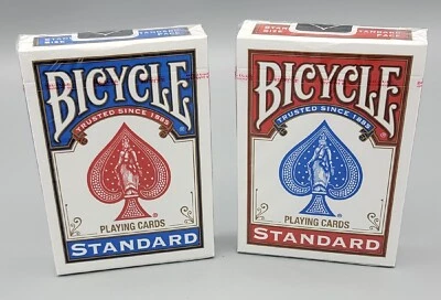 (2 Decks) Bicycle Standard Playing Cards Red/Blue [New & Sealed] - Image 1 of 4