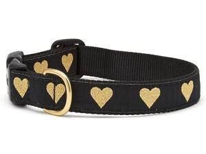 Up Country  Dog Puppy Design Collar   Heart Of Gold  XS S M L XL XXL