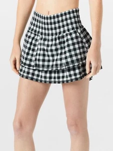 Bubble Women's Ruffle Skirt (Skort,) Size XL Black Gingham - Picture 1 of 8