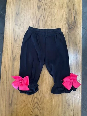 ¡Fondo con volantes para bebé niña Monag con lazos rosa intenso! 🎀 Talla 0-3 Mos. 100% algodón Foto 1 de 4