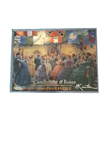 NEW HTF 2009 Candlelight & Roses 1863 Civil War Ball 1000 Puzzle Piece Kunstler - Picture 1 of 8