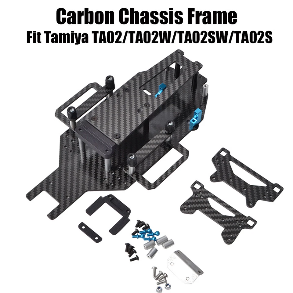 Option Aluminum Upgrades Parts Uprights/Chassis/Arm for Tamiya TA02 TA02W TA02SW - Image 1 of 4