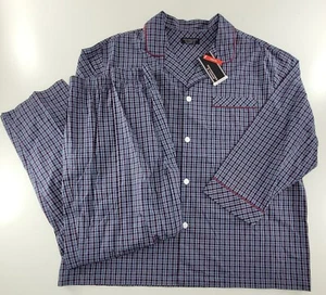Men's Roundtree & Yorke Big & Tall Sleepwear Pajama 2-Piece Set Shirt 2XB - Picture 1 of 9