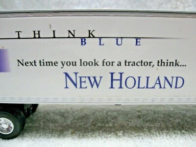 Vintage Collectible  NEW HOLLAND  Tractor Promotional Die Cast Semi Trailer Farm - Image 1 of 4