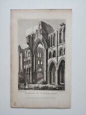 Interior of Rievaulx Abbey - Antique/Vintage Print - 1831
