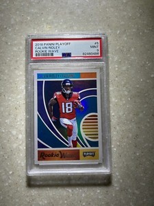 2018 PANINI PLAYOFF ROOKIE WAVE CALVIN RIDLEY FALCONS JACKSONVILLE JAGS #5 Psa 9