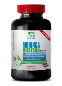 moringa capsules - MORINGA OLEIFERA 1200mg - reduce inflammation 1 Bottle - Picture 1 of 9