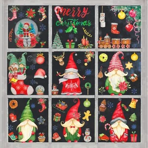 Winter Christmas Window Clings for Glass Christmas Window Stickers Decoration... - Picture 1 of 7