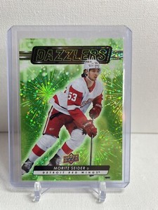 2023-24 Upper Deck Dazzlers Green #DZ-50 Moritz Seider Red Wings