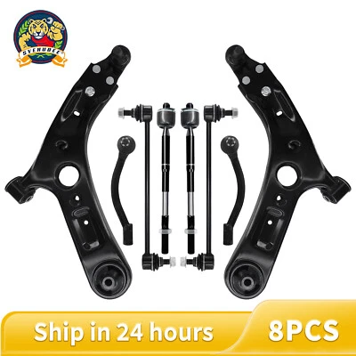 8Pcs Front Lower Control Arms with Ball Joints Kit Fit For 2014-2019 Kia Soul EV - Image 1 of 4
