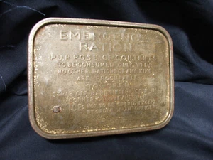 Military WWII RAF Emergency Ration Tin original 1942 for the use of Field ration - Picture 1 of 5