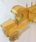Hand Made Wooden Truck Toy Scaled Hand Crafted Wood Truck 17X6x7" Collector