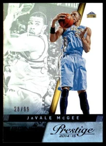 2014 Panini Prestige #62 JaVale McGee 28/99 Basketball Denver Nuggets - Picture 1 of 2