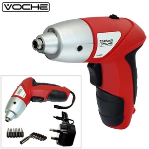 Voche® 3.6v Cordless Rechargeable Electric Screwdriver + 12pc Bits And Charger - Picture 1 of 7