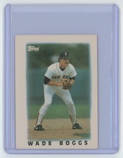 1986 Topps Major League Leaders Minis Wade Boggs . Boston Red Sox #3