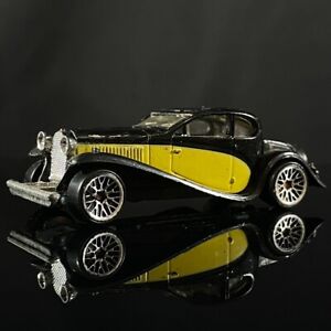 1980 Hot Wheels 1937 Bugatti Black Yellow Stripe Diecast Lace Wheels Malaysia