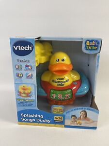 Vtech Splashing Songs Ducky Waterproof Baby Bath Toy Interactive Music Words