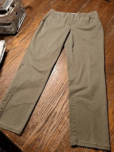 J. Jill Live In Chino Olive Pants Women’s 6 Cotton Stretch Ankle Casual - Picture 1 of 4