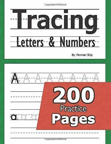 Tracing Letters and Numbers : 200 Practice Pages: Workbook for Preschool, - GOOD Foto 1 de 1