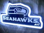 14" Seattle Seahawks Football 3D Carved Neon Sign Light Lamp Visual Beer Bar L