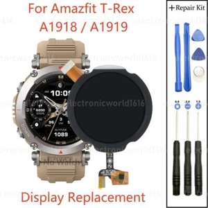 Wyświetlacz do zegarka Amazfit T-Rex A1918 / A1919 1,3-calowy ekran LCD OLED części naprawcze - Zdjęcie 1 z 3