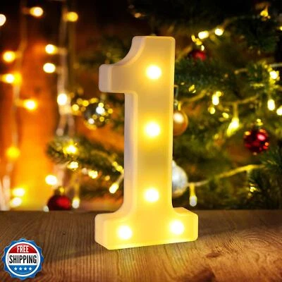 Marpa Números 1er Primer Cumpleaños Decoraciones para Niñas Niños,Un Año Bi Foto 1 de 4