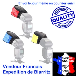 DIFFUSEUR professionnel DE FLASH COBRA COULEUR POUR CANON PENTAX NIKON SIGMA - Photo 1/6