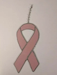 Sun Catcher Pink Ribbon Breast Cancer Awareness MAR2020 - Picture 1 of 7