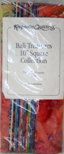 30 10 INCH SQUARES -BALI TREASURES FROM KEEPSAKE QUILTING - 100% COTTON FABRIC - Picture 1 of 2