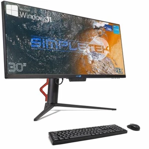 Aio All IN One i3 8GB 240GB 21:9 Ultrawide 30 " 2K IPS WIN11 PC Computer Wifi 6 - Picture 1 of 16