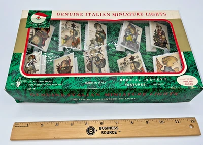 Vintage Santa World  Kurt Adler Italian Mini Cherub Angel String Light NRFB Work - Image 1 of 4