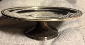 Vintage 1955 Fontainebleau Hotel Miami Beach Kuchenständer Silber gelötet 10 Zoll - Bild 1 von 7